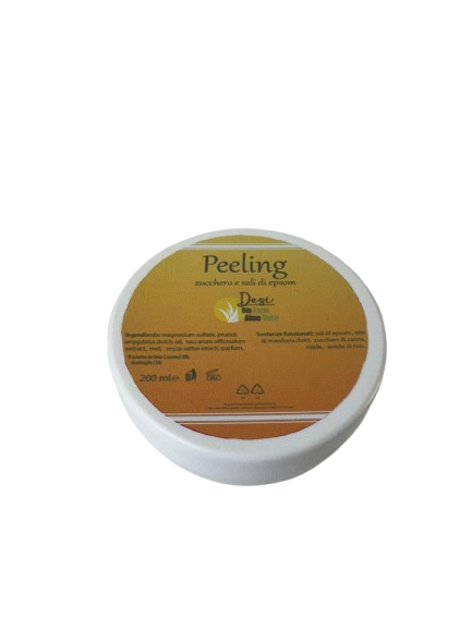 Peeling zucchero e sali 200 ml- scrub naturale per una pelle liscia e nutrita
